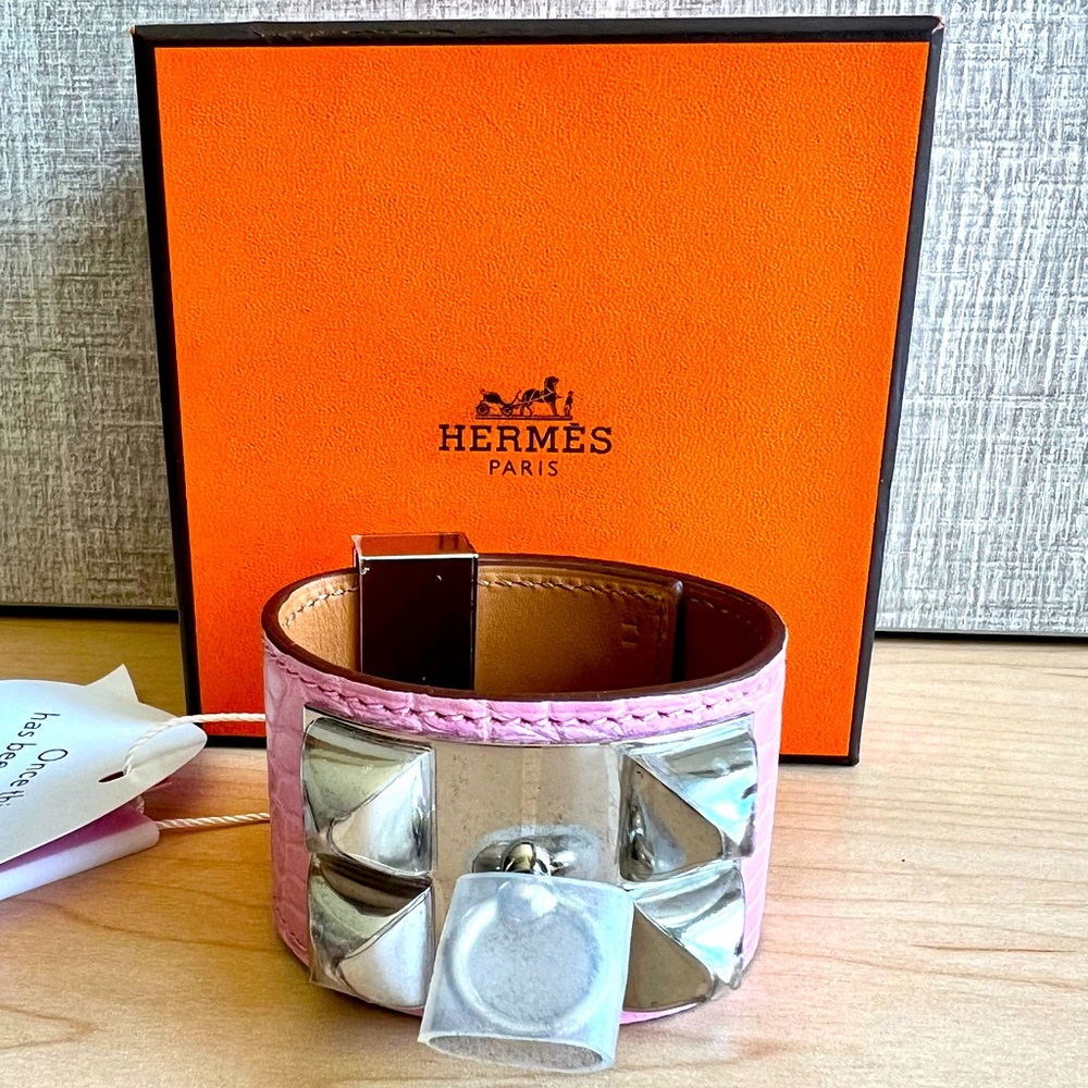 100% guaranteed authentic Hermes CDC croc alligator bracelet - Picture 1 of 5